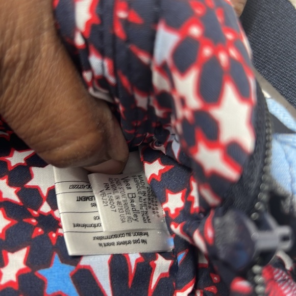 VERA BRADLEY Patriotic Plaid Backpack  9.0" w x 12.0" h x 4.75" d - Picture 10 of 11